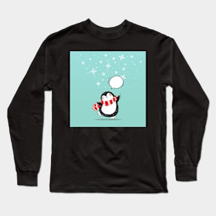 Cute Christmas Penguin Long Sleeve T-Shirt